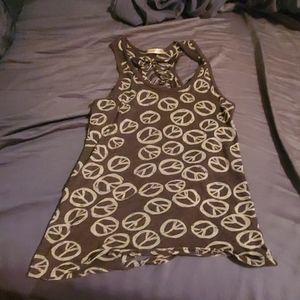 Tank top with tied back